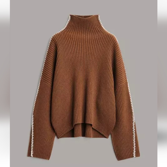rag & bone Sweaters - Nwt Rag & Bone Ingrid Wool Ribbed Turtleneck Sweater Size Large MSRP $495